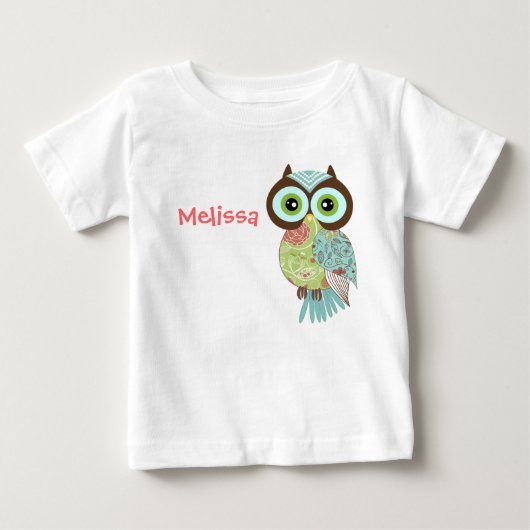 Nieuwe Fancy Funky Owl Baby Shirten (Voorkant)