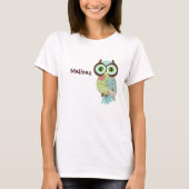 Nieuwe Fancy Funky Owl Women's T Shirts (Voorkant)