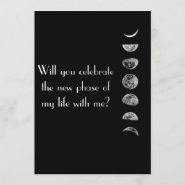 Nieuwe fasen van het leven viering kaart. kaart