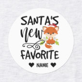 Nieuwe favoriet voor kerstman labels (Design 1)
