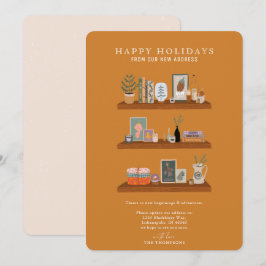 Nieuwe Feestdagen Shelf Rust Moving Aankondiging