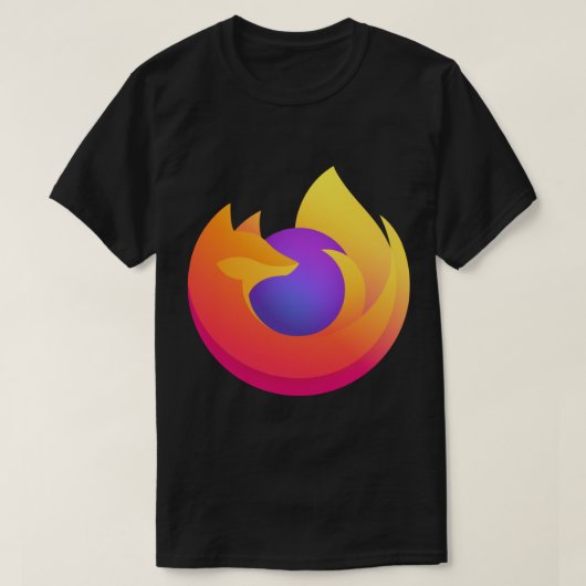 Nieuwe Firefox 2020-Logo ticker T-shirt (Design voorkant)