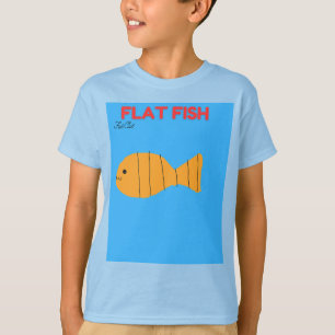 Nieuwe Flat Fish Fat kat beste vriend T-shirt