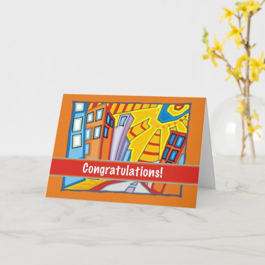 Nieuwe Flat in Stad Kaart (Gele Bloem)