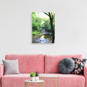 Nieuwe foto Zonlicht Tennessee Mountains Creek Tre Canvas Afdruk (Insitu (Woonkamer))