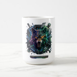 Nieuwe futuristische robotachtige jager koffiemok