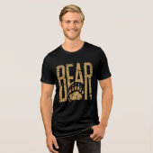 NIEUWE !! Gay Beer Pride noodlijdend Beer Paw Cool Tri-Blend Shirt (Voorkant volledig)