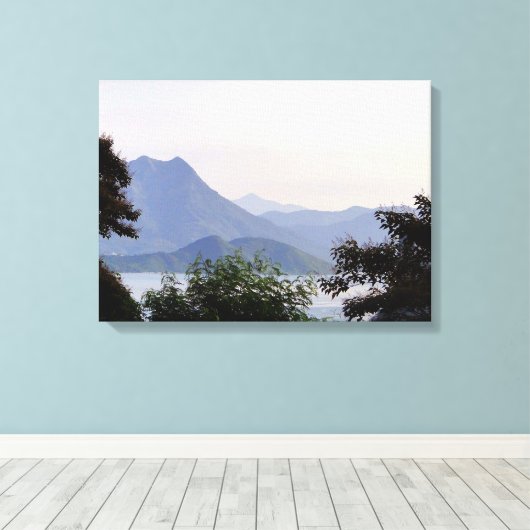 Nieuwe Gebieden Hong Kong Canvas Afdrukken (Insitu (Houten vloer))
