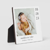 Nieuwe Geboorte Statistieken Foto Fotoplaat (Voorkant)