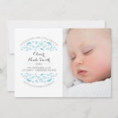 Nieuwe geboorteaankondiging jongen/bedankkaart bedankkaart (Voorkant)