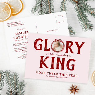 Nieuwe Geboortekoning l Geboorteaankondiging Kerst Feestdagenkaart
