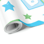 Nieuwe geboren jongen cadeaupapier (Rol Hoek)