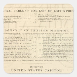 Nieuwe geïllustreerde familie van Verso Johnson At Vierkante Sticker