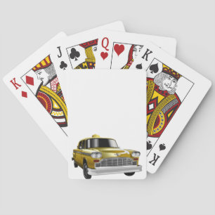 Nieuwe gele taxi uit New York Pokerkaarten
