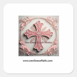 Nieuwe geloofslijnen 2025 vierkante sticker