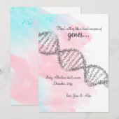 Nieuwe genen zwangerschap aankondiging (Voorkant / Achterkant)