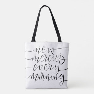Nieuwe genootschappen elke ochtend - Christelijke Tote Bag
