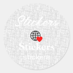 Nieuwe gepersonaliseerde tekst logo stickers