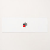 Nieuwe gepersonaliseerde tekst logo yoga mat (Achterkant (horizontaal))