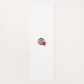 Nieuwe gepersonaliseerde tekst logo yoga mat (Achterkant)