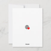 Nieuwe gepersonaliseerde tekstlogo plat kerstkaart (Achterkant)