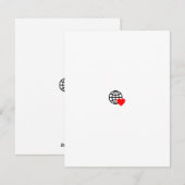 Nieuwe gepersonaliseerde tekstlogo plat kerstkaart (Voorkant / Achterkant)