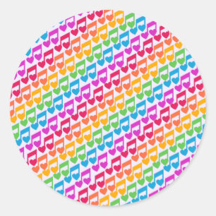 Nieuwe Geweldige regenboognotities Ronde Sticker