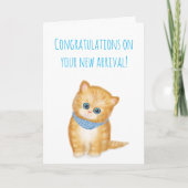 Nieuwe ginger kitten-felicitaties voor een paar kaart (Voorkant)