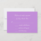 Nieuwe Glitter Paarse Amethyst Gold RSVP (Achterkant)