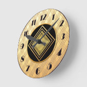 Nieuwe Gold- en zwarte decostijl Ronde Klok (Hoek)