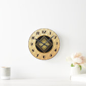 Nieuwe Gold- en zwarte decostijl Ronde Klok (Huis)