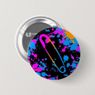 NIEUWE GOLF 80s RETRO PUNK VEILIGHEIDSSPELD PIN SP Ronde Button 5,7 Cm