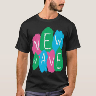 Nieuwe golf graffiti verf t-shirt