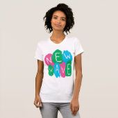 Nieuwe golf graffiti verf t-shirt (Voorkant volledig)