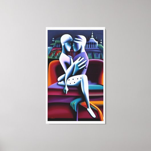 Nieuwe golf, nieuwe passie canvas afdruk (Voorkant)