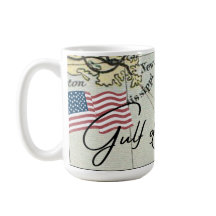 Nieuwe Golf van Amerika naam op Amerikaanse kaart 