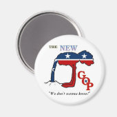 Nieuwe GOP Logo Magnet (Voorkant / Achterkant)