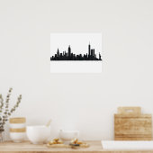 NIEUWE GORK, NY SKYLINE OLIE - POSTER (Keuken)