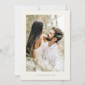 NIEUWE GORKSTAD Waterverf Beach Save the Date Kaart (Achterkant)