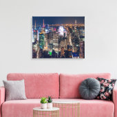NIEUWE GORPSTAD NACHT CANVAS AFDRUK (Insitu (Woonkamer))