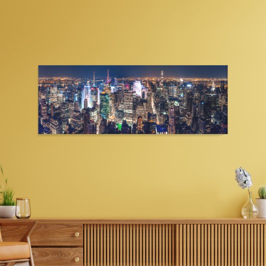 NIEUWE GORPSTAD NACHT CANVAS AFDRUK (Insitu (Woonkamer))