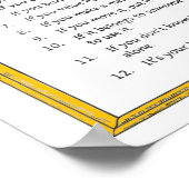 Nieuwe gouden regels voor het leven poster (Hoek)