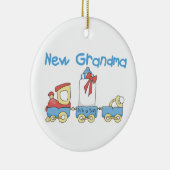 Nieuwe Grandma-Train Gifts Keramisch Ornament (Rechts)