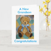 Nieuwe Grandson-kaart Kaart (Gele Bloem)