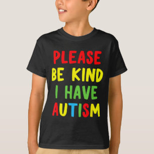 Nieuwe grappige autisme bewustzijn alstublieft wee t-shirt
