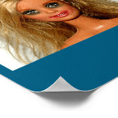 Nieuwe grappige distressed blonde poppengezicht me poster (Hoek)
