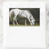 Nieuwe grazing van pony rechthoekige sticker (Tas)