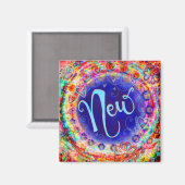 Nieuwe grillige BoHo Inspirerend Trendy Plezier Magneet (Voorkant / Achterkant)