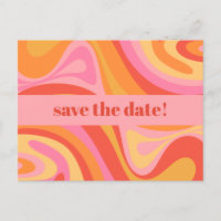 Nieuwe Groef Retro Abstract Roze en Oranje