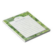 Nieuwe groene, Abstracte lijst met aangepaste kuns Notitieblok (Schuin)